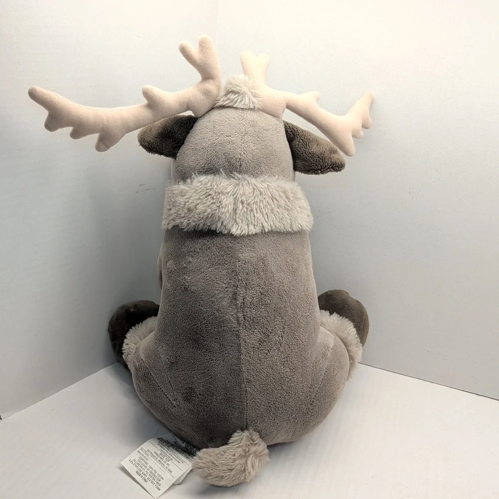 Disney Frozen Sven Reindeer Plush Stuffed Animal Toy 15 Inch Gray Brown